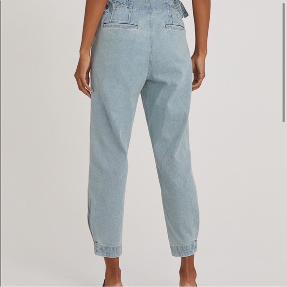 NWT- SOMETHING NAVY Sydney Side Tie Washed Indigo Jeans - Picture 2 of 15